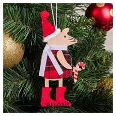 Подвеска новогодняя «Новогодняя мышка»