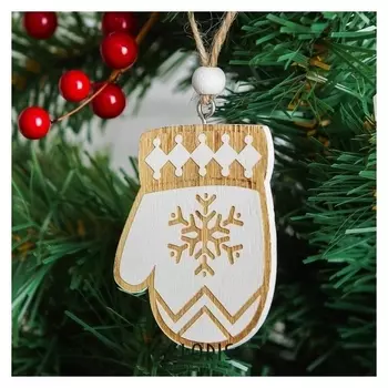 Подвеска новогодняя «Новогодняя варежка»