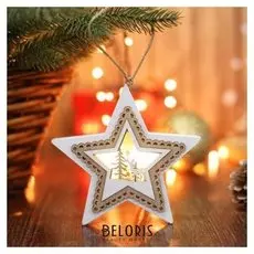 Подвеска новогодняя с подсветкой "Звезда"