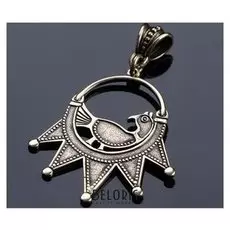 Подвеска оберег «Пятилучевые» латунь высота 45, ширина 39