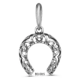 Подвеска "Подкова", посеребрение