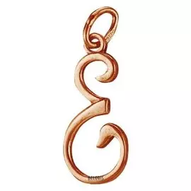 Подвеска позолота "Буква Е"