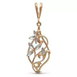 Подвеска позолота "Цветы"