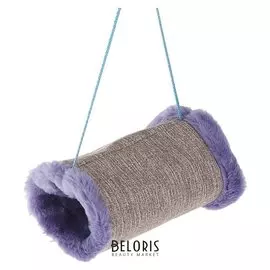 Подвесной меховой туннель для грызунов, 19 х 12 х 13 см МИКС ЦВЕТОВ