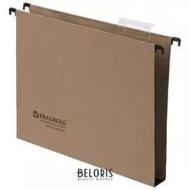 Подвесные папки А4 (350х245 мм), до 300 листов, комплект 10 шт., картон, Brauberg