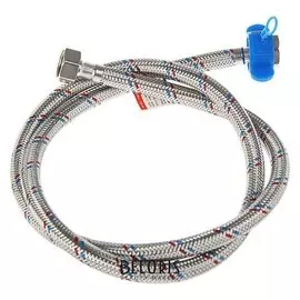 Подводка гибкая Aquakratos, гайка-гайка, 120 см, нерж.сталь, с ключом для монтажа