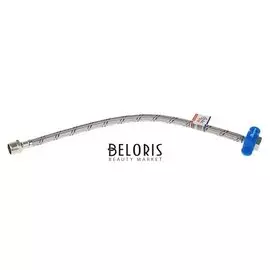 Подводка гибкая Aquakratos, гайка-штуцер, 40 см, нерж.сталь, с ключом для монтажа