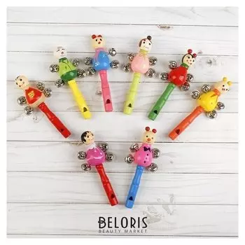 Погремушка с бубенцами «Букашки», цвета микс