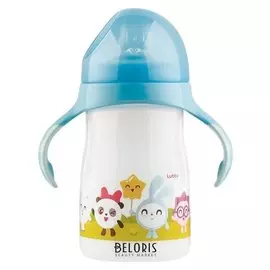 Поильник-непроливайка с мягким носиком "Малышарики" 250 мл от 6 мес