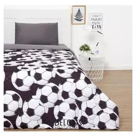 Покрывало "Этель" 2 сп футбольный мяч, 180*220 см, микрофибра