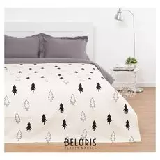 Покрывало "Этель" зимний лес, 200*215 см, 100% хлопок