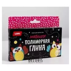 Полимерная глина. магниты «Совушки»