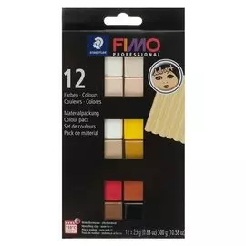 Полимерная глина запекаемая набор doll art, 12 цветов по 25 г