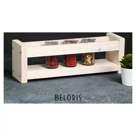 Полка деревянная "Специи", цвет белый, 12 х 36 х 10 см