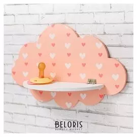 Полка детская "Сердечки"