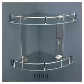 Полка угловая 2-х ярусная, 24×24×28 см