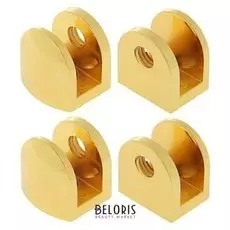 Полкодержатель P110gp D10мм золото (Упак/4шт), индивидуальная упаковка