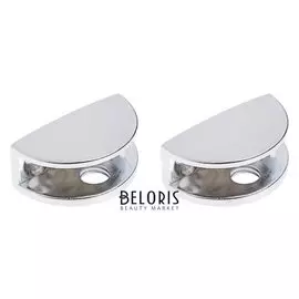 Полкодержатель Pl007, H=8 мм, цвет хром,в комплекте 2 шт.