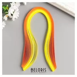 Полоски для квиллинга 100 полосок плотность 120 гр "Жёлтый оранж" ширина 0,5 см длина 39 см 517733