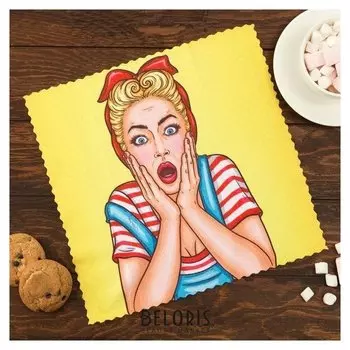 Полотенце этель Love Life "Яркая" 30*30 см, 100% п/э