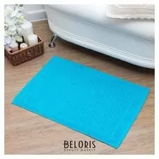 Полотенце для ног 50х70 см, бирюза, 700 гр/м2