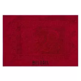 Полотенце для ног жаккард ножки 50х70 см, бордовый, хлопок 100%, 700г/м2