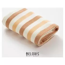 Полотенце двухстороннее "Этель" страйп цв.бронзовый 70х140 см, 380 г/м2, 100% хлопок