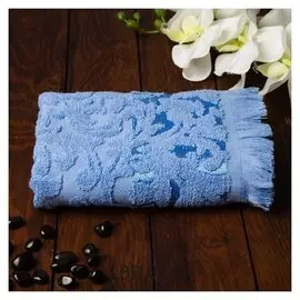 Полотенце Fidan Orient 50х90 см, синий, хлопок 100%, 420 гр/м2