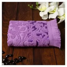Полотенце Fidan Orient 50х90 см, сирень, хлопок 100%, 420 гр/м2