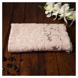 Полотенце Fidan Orient 70х130 см, бежевый, хлопок 100%, 420 гр/м2