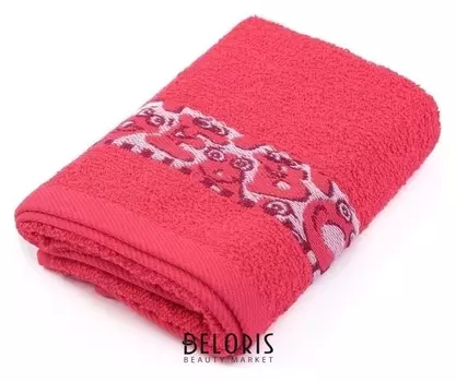 Полотенце махровое 70х120 см, цвет розовый, 340гм, хл100%