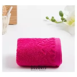 Полотенце махровое Asterya 30х50 см, фуксия, хлопок 100%, 420г/м2