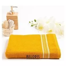 Полотенце махровое фантазия 024 50*80 см, желтый, хлопок 100% 340гр/м2