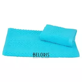 Полотенце махровое гладкокрашеное 40×70 см 360 г/м2, бирюзовый, 100% хлопок