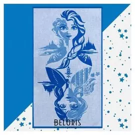 Полотенце махровое "Холодное сердце", 70х130 см, 100% хлопок, 420гр/м2