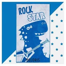 Полотенце махровое "Этель" Rock Star, 70х130 см, 100% хлопок, 420гр/м2