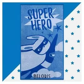 Полотенце махровое "Этель" Super Hero, 70х130 см, 100% хлопок, 420гр/м2