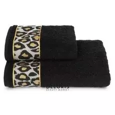 Полотенце махровое Leopardo пц-3501-4478-1 цв.19-4015 70х130 см, черный, хл100%, 460г/м2