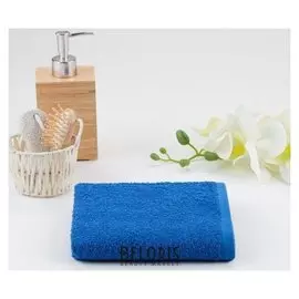 Полотенце махровое ника 04-040 60х130 см, синий, хлопок 100%, 280г/м2