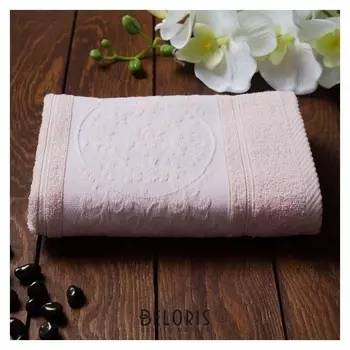 Полотенце махровое Papatya Color, размер 70х130 см, цвет пудра, хлопок 100%