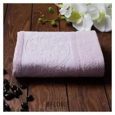 Полотенце махровое Papatya Color, размер 70х130 см, цвет сирень, хлопок 100%