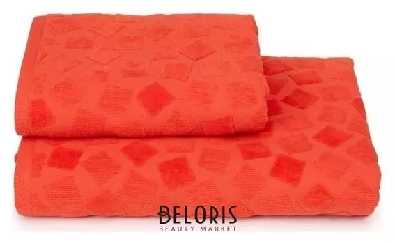 Полотенце махровое Piccolo Mosaico пцс-3501-4476цв.17-1656 70х130, коралл, хл100%, 460г/м2