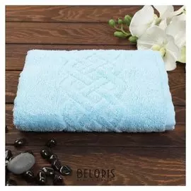 Полотенце махровое «Plait», цвет светло- голубой, 30х70 см