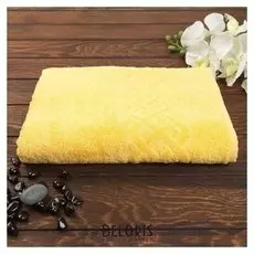 Полотенце махровое «Plait» цвет жёлтый, 100х150