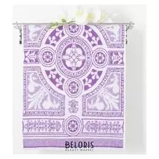 Полотенце махровое Privilea 9с50 арабеска 50х90 см, фиолетовый, хлопок 100%