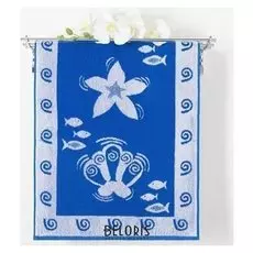 Полотенце махровое Privilea 9с50 морское 50х90 см, синий, хлопок 100%