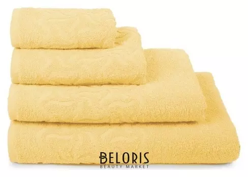 Полотенце махровое «Радуга» цвет жёлтый, 100х150, 295 гр/м