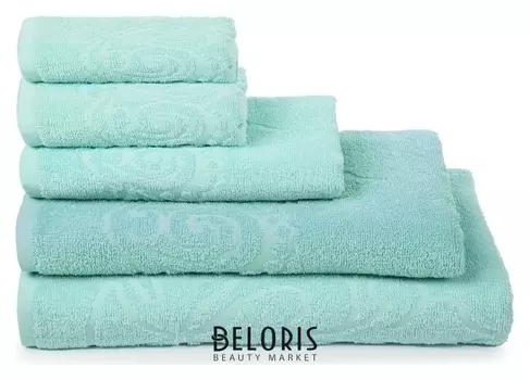 Полотенце махровое «Romance» цвет ментол, 100х150, 320 гр/м