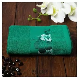 Полотенце махровое Сад ВЛ 50х90 см, зеленый, хлопок 100%, 360гр/м2
