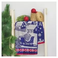 Полотенце махровое "Snow Story" ,50х90 см, синий, 420 г/м 2 ,100% хл. пл-2602-2888